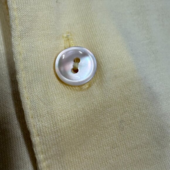 Peter Millar Polo Shirt Short Sleeve Yellow 100% Cotton Large - Picture 4 of 6